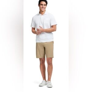 Izod saltwater chino khaki shorts